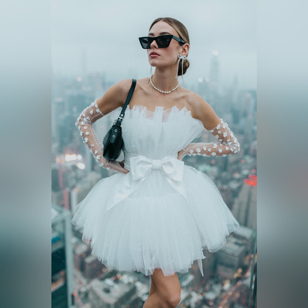 Untamed Petals Arlington Pearl Mini Dress